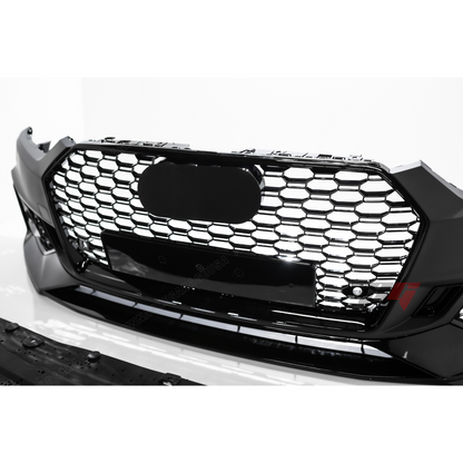 2017-2019 (B9) Audi A5, S5 Front RS5 Style Bumper Cover Conversion w/ Front Grille