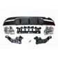 2015-2018 Mercedes Benz W205 C Class Rear AMG Style Diffuser w/ Exhaust Tips