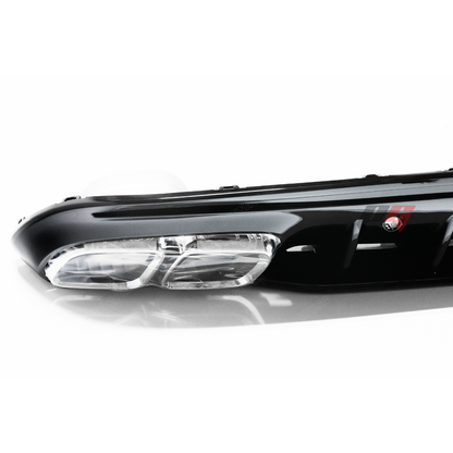 2019-2021 Mercedes Benz W205 C Class Rear AMG Style Diffuser w/ Exhaust Tips