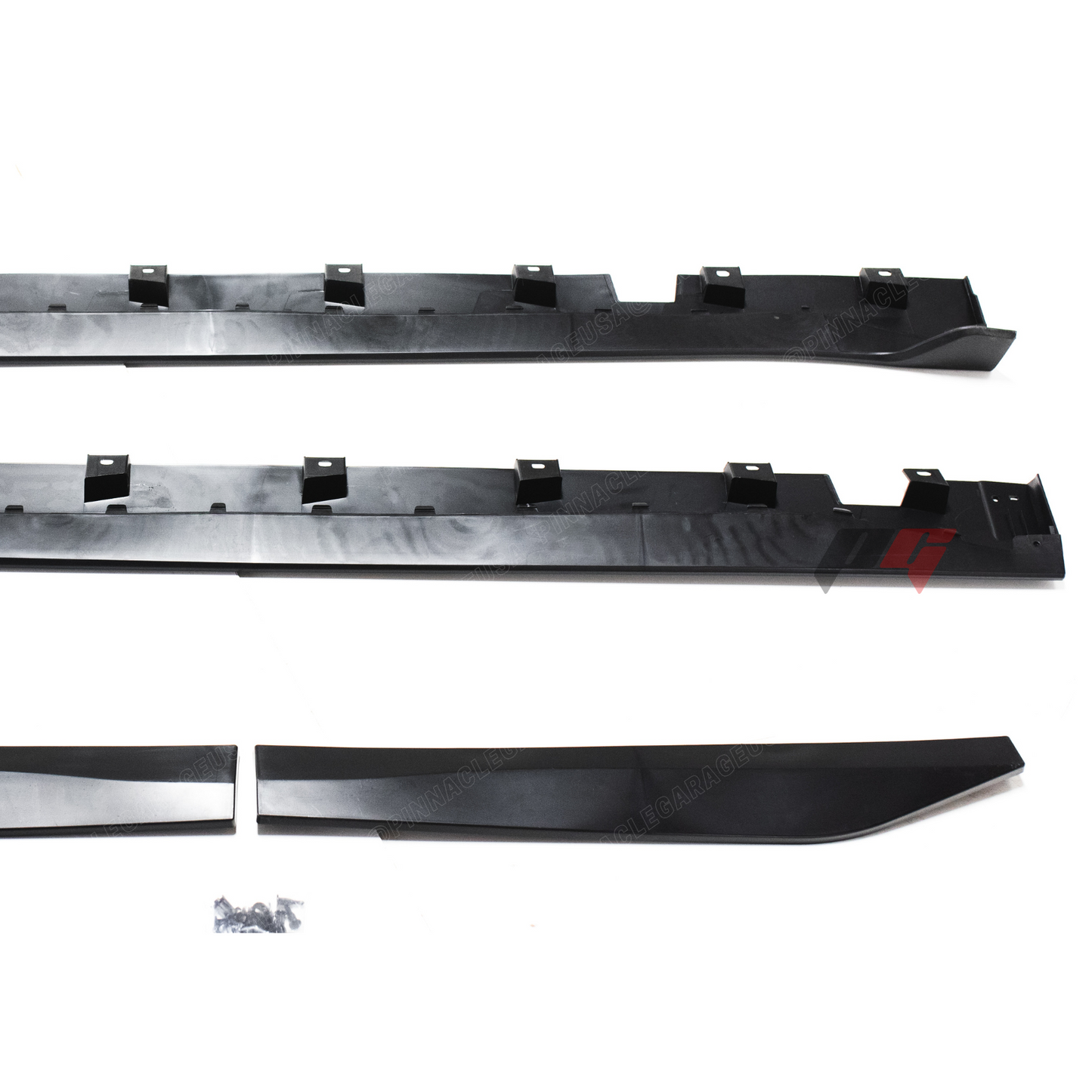 For 2015-2023 Ford Mustang Side Skirt Extension Splitter W/ Winglet GT500 Style