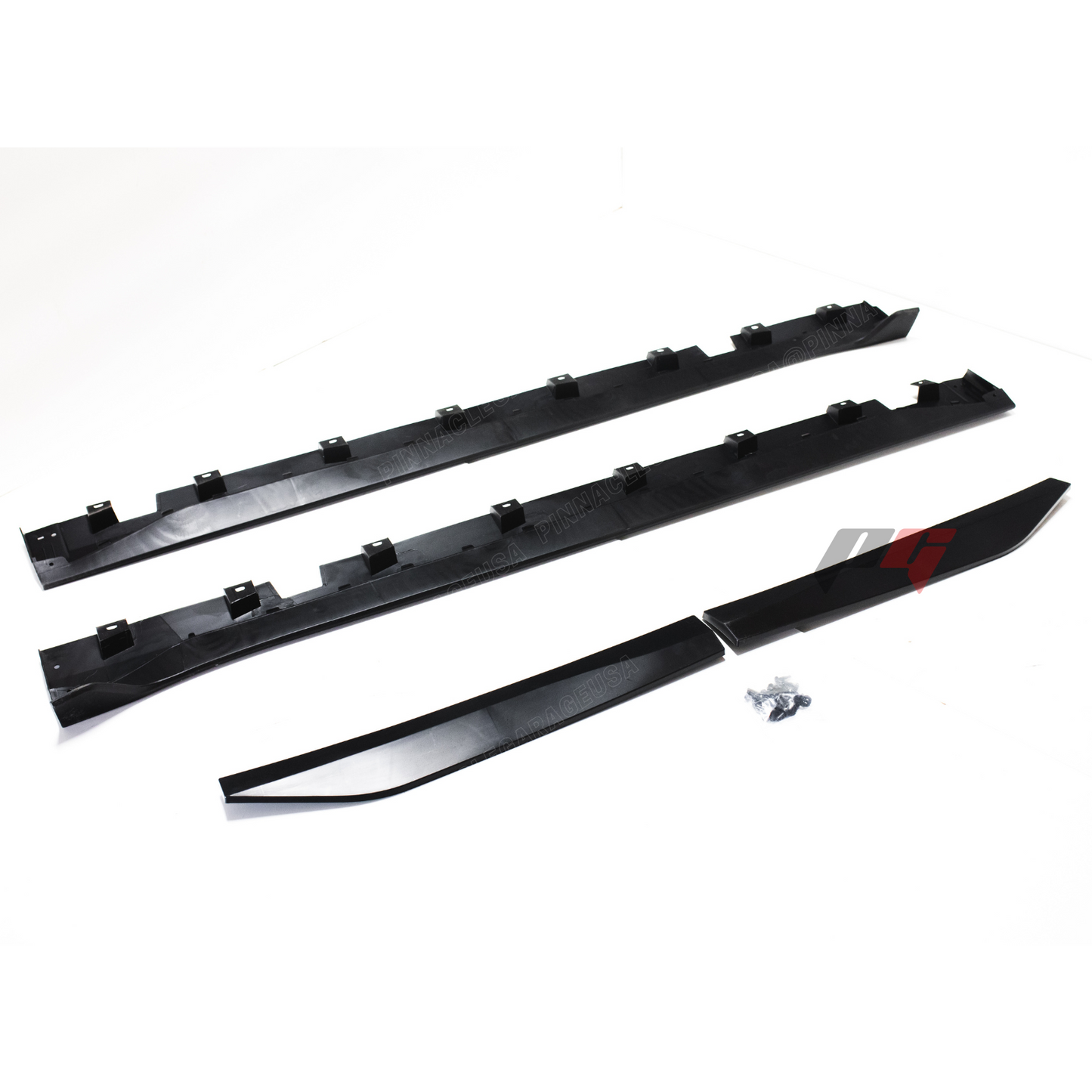 For 2015-2023 Ford Mustang Side Skirt Extension Splitter W/ Winglet GT500 Style