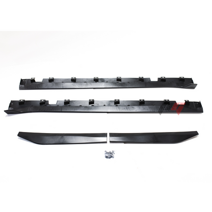 For 2015-2023 Ford Mustang Side Skirt Extension Splitter W/ Winglet GT500 Style