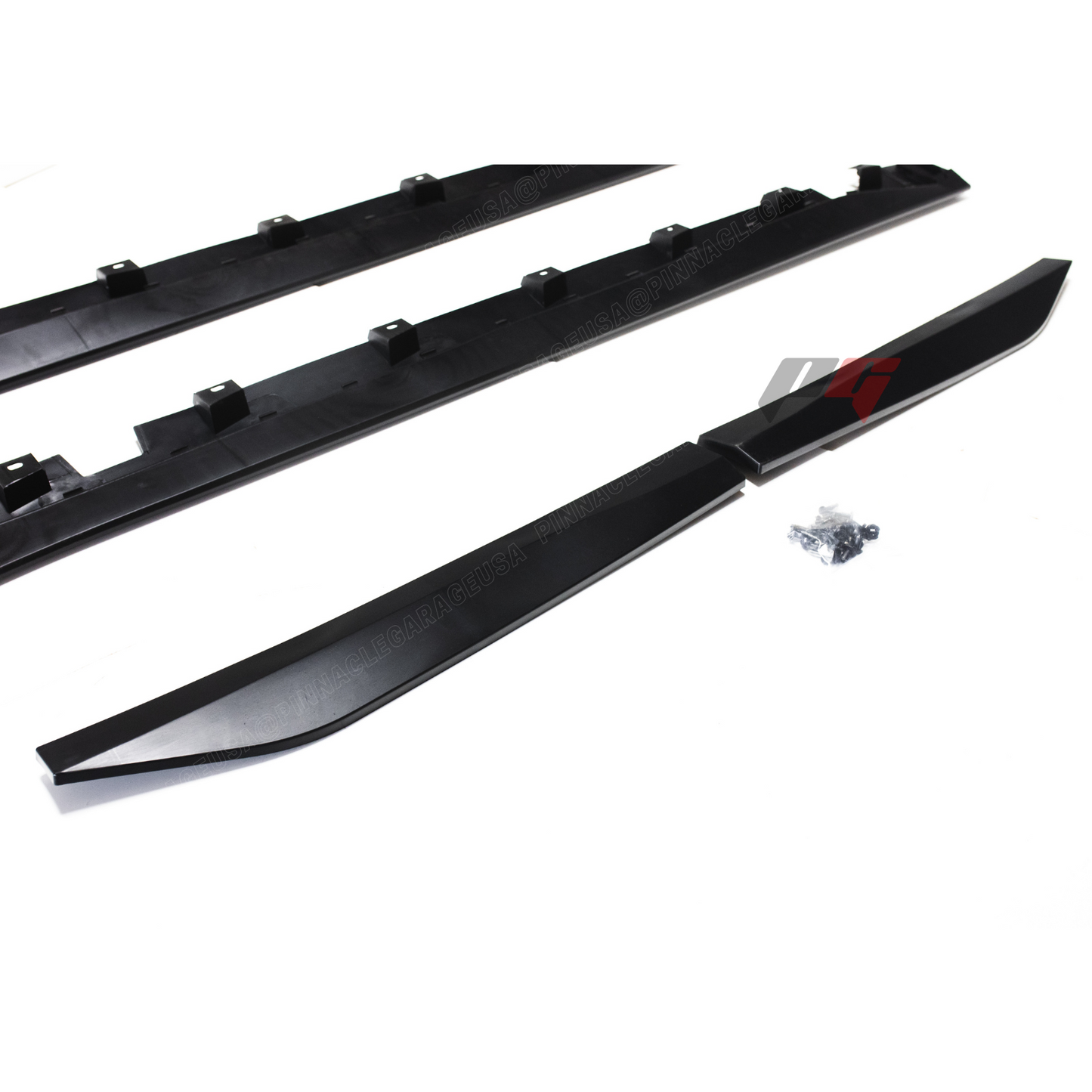 For 2015-2023 Ford Mustang Side Skirt Extension Splitter W/ Winglet GT500 Style