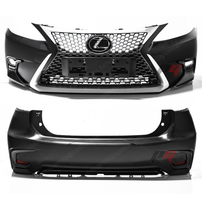 2011-2018 LEXUS CT200H to 2016+ F-Sport Style Front & Rear Bumper Conversion Kit w/ Fog Lights