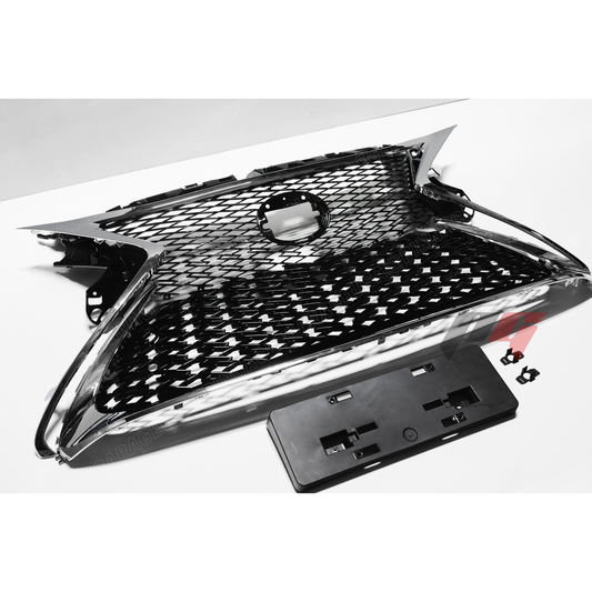 2016-2018 LEXUS ES350, ES300h F-Sport Style Front Grille with Chrome Trim