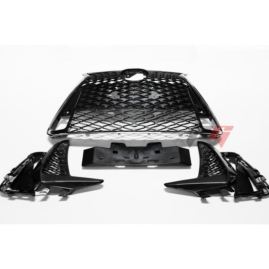 2017-2020 LEXUS IS300, IS350 F-Sport Style Front Grille with Chrome Trim