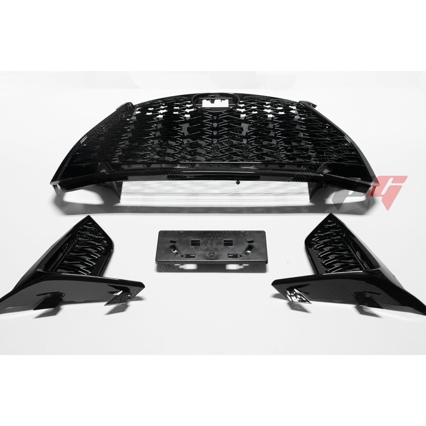 2021-2024 LEXUS IS300/ IS350 F-Sport Style Front Upper Grille with Black Trim