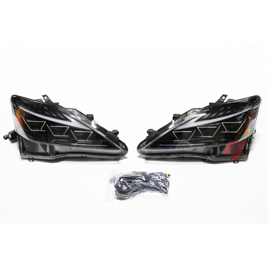 2006-2013 Lexus IS250, IS350 Triple Beam F-Sport V2 Style LED Head Lights