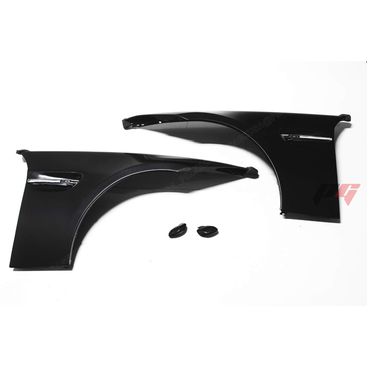 2006-2011 BMW E90 3 Series Front M3 Style Steel Fenders w/o Water Tank Set