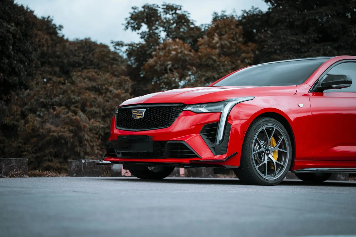 2020-2024 Cadillac CT4 to CT4-V Blackwing Style Front Bumper Cover Conversion Kit
