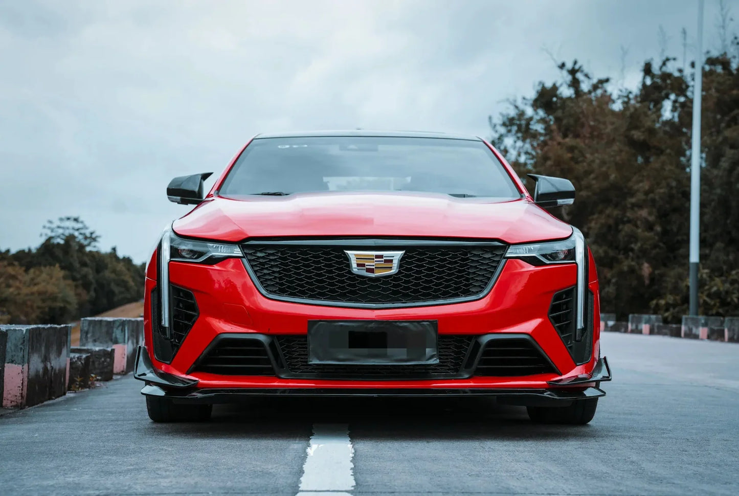 2020-2024 Cadillac CT4 to CT4-V Blackwing Style Front Bumper Cover Conversion Kit