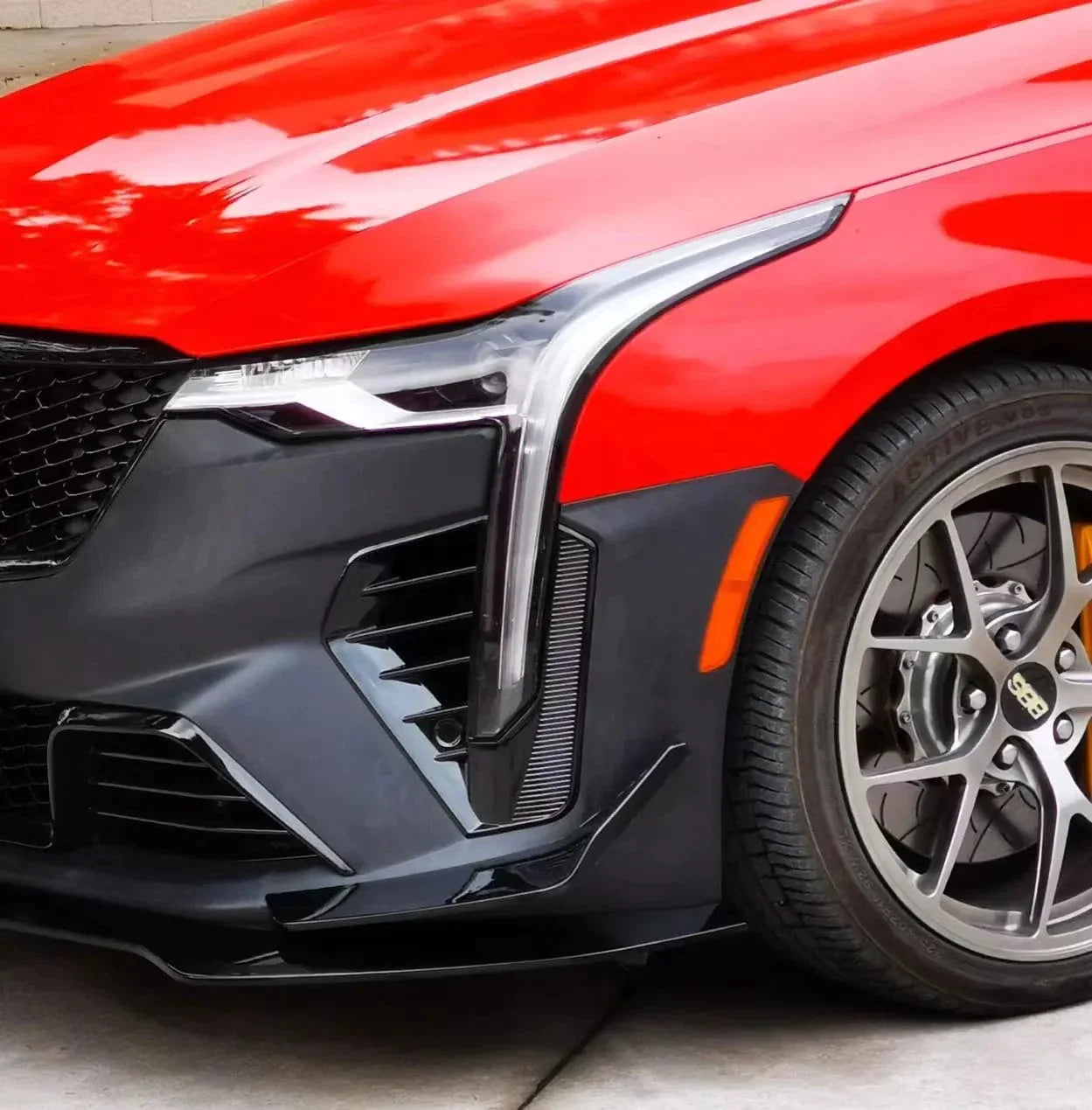 2020-2024 Cadillac CT4 to CT4-V Blackwing Style Front Bumper Cover Conversion Kit