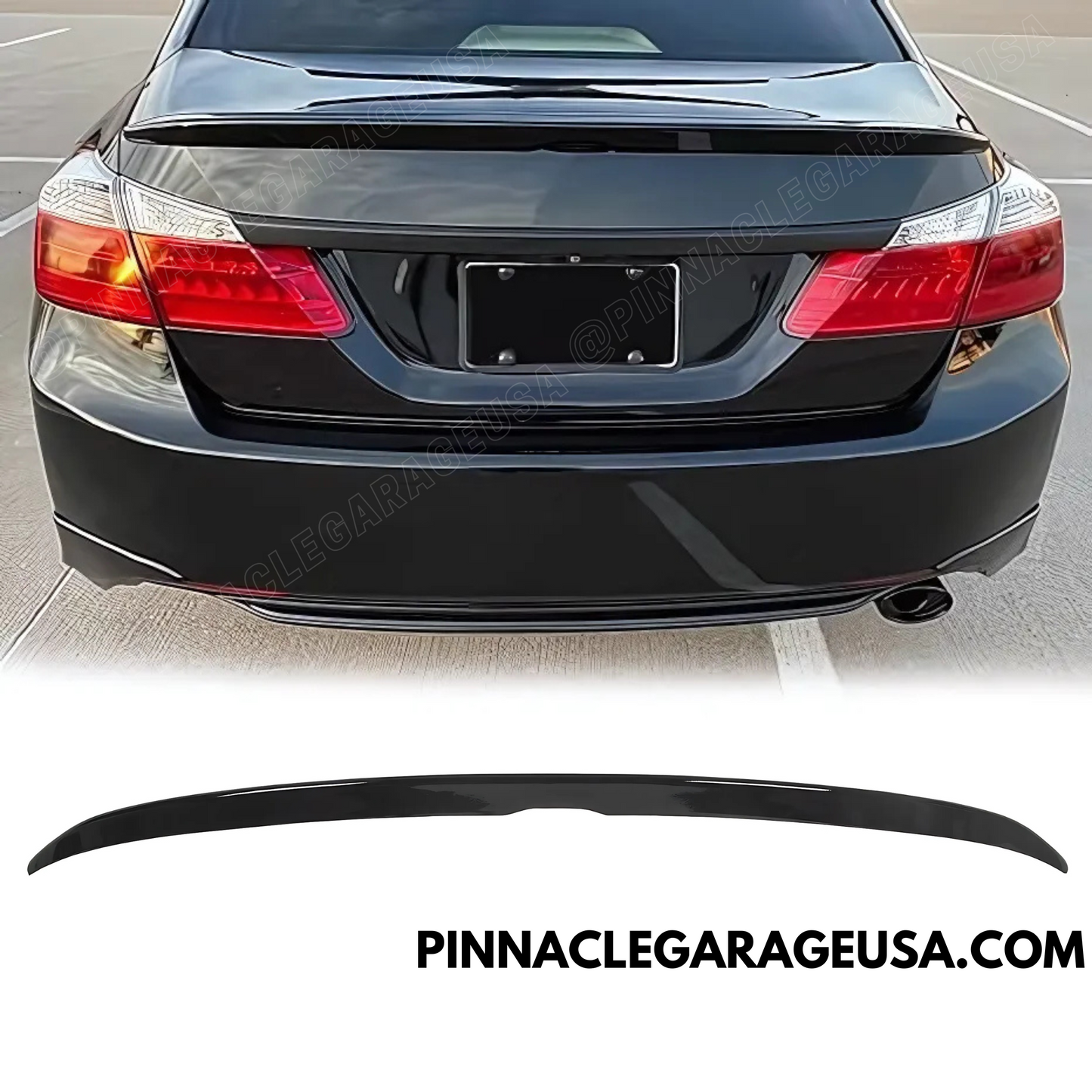 2013-2017 Honda Accord 9th Gen Rear Trunk Lid Spoiler Wing