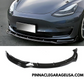 2017-2023 Tesla Model 3 Front Bumper Splitter Lip Gloss Black