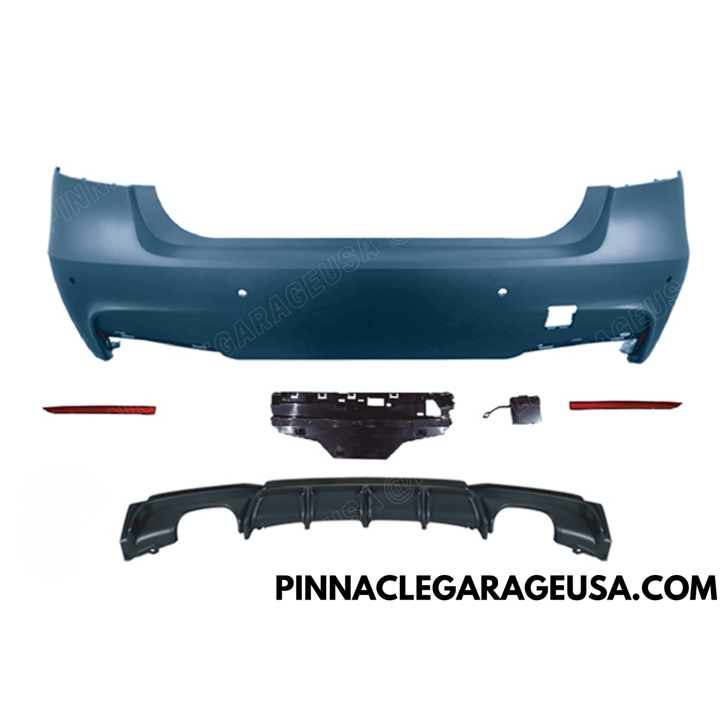 2013-2018 BMW F30 3 Series Rear MTech Style Bumper Cover Conversion