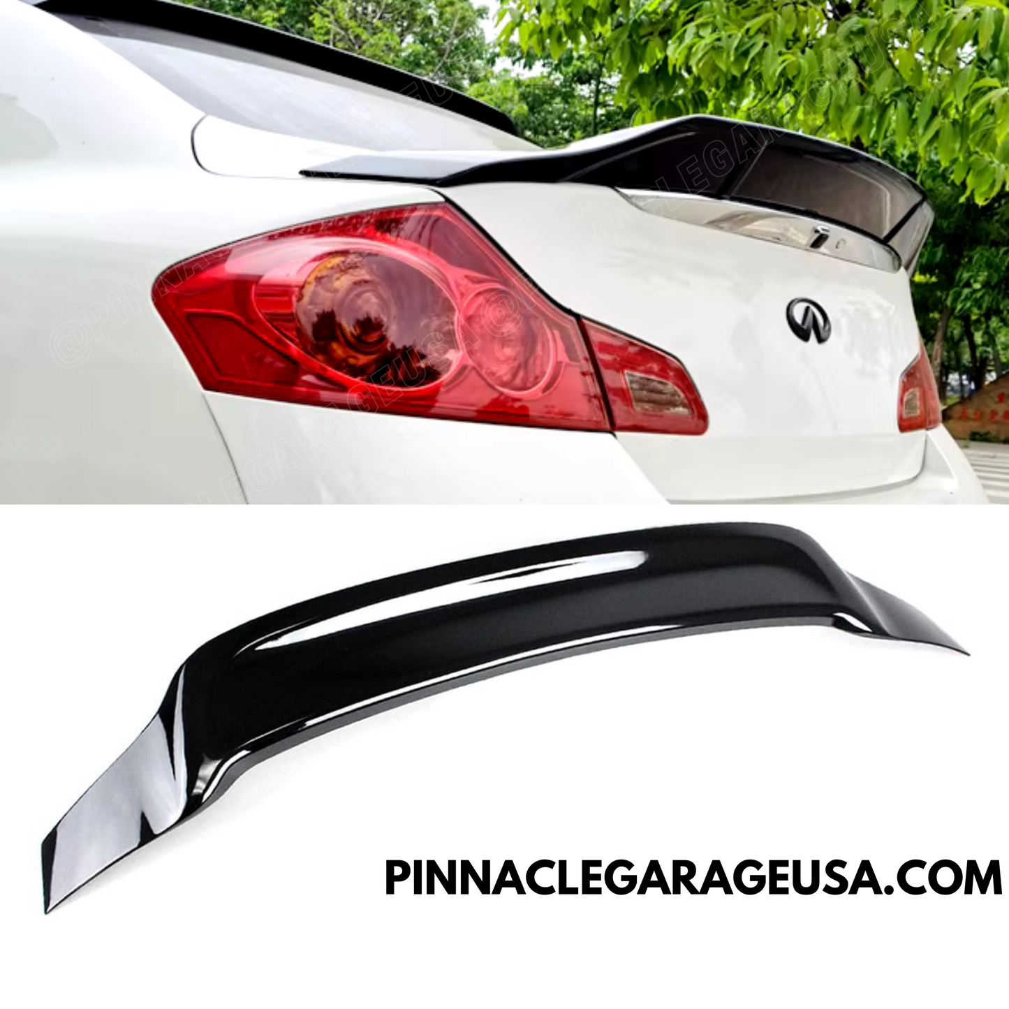 2007-2013 Infiniti G37, G25 R Style Rear Trunk Spoiler Wing