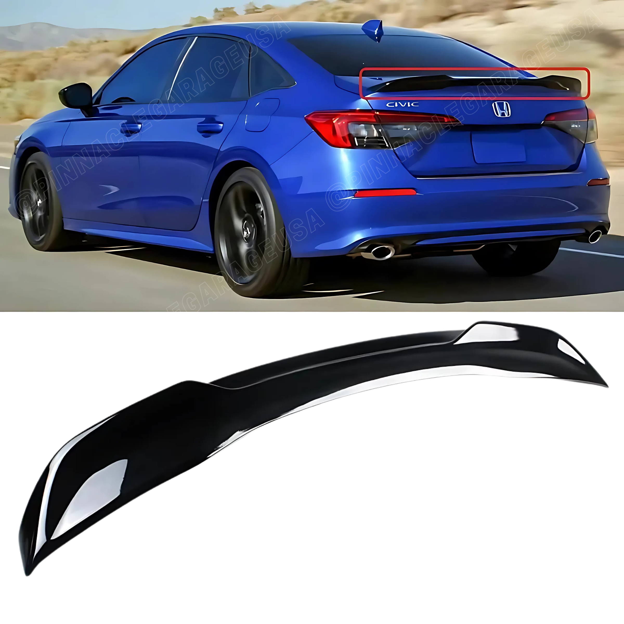 Pylon Rear Spoiler SPOILERS & REAR WINGS – PINNACLE GARAGE USA