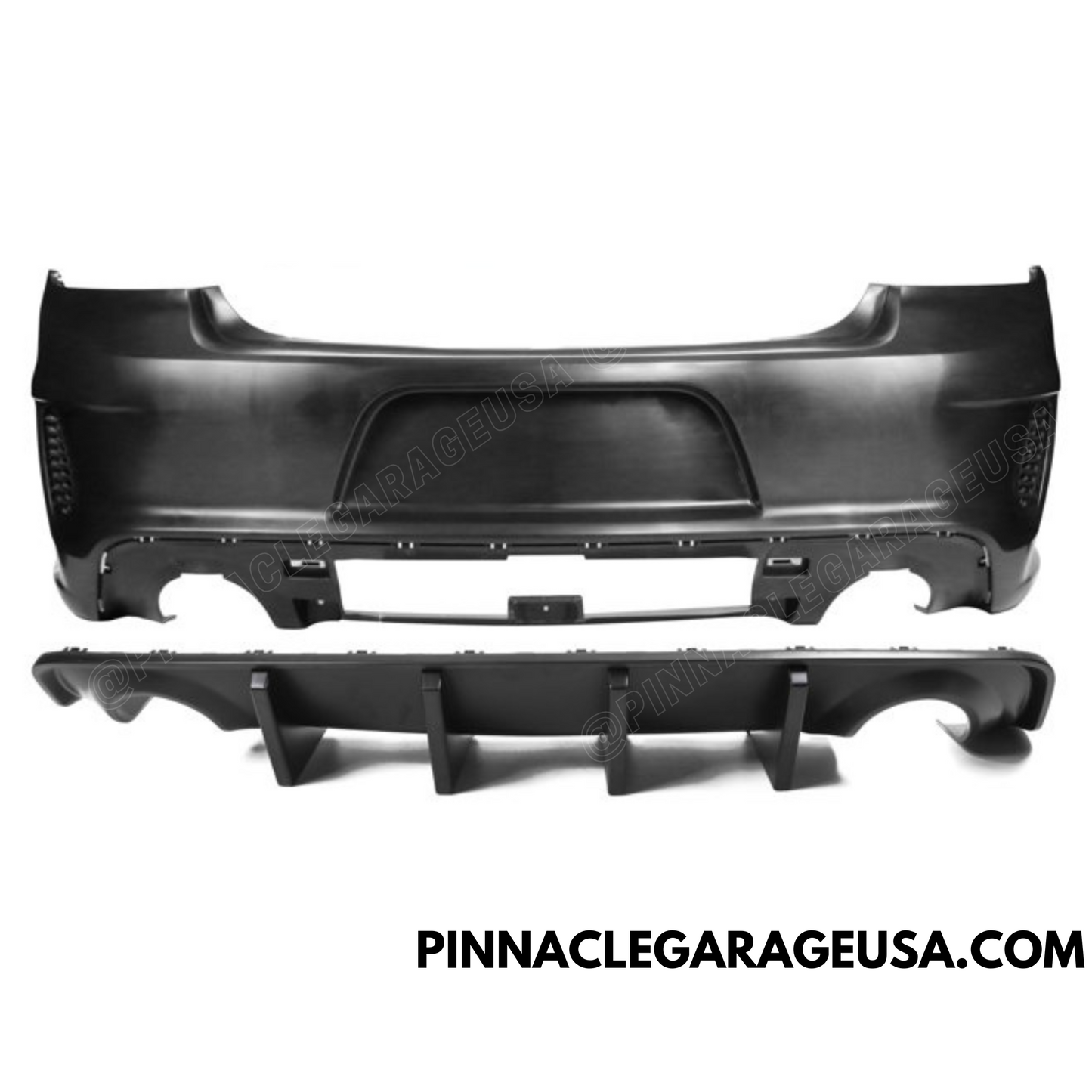 2015-2023 Dodge Charger To SRT Hellcat Style Rear Bumper Cover Conversion w/ Rear Diffuser