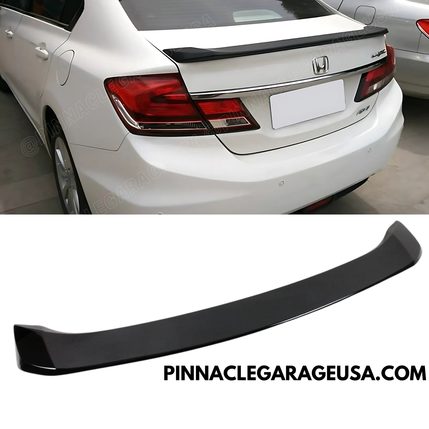 2012-2013 Honda Civic 9th Gen Sedan Rear Trunk Lip Duckbill Spoiler