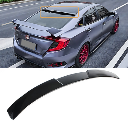 2016-2020 Honda Civic 10th Gen Rear Window RS Style Roof Spoiler