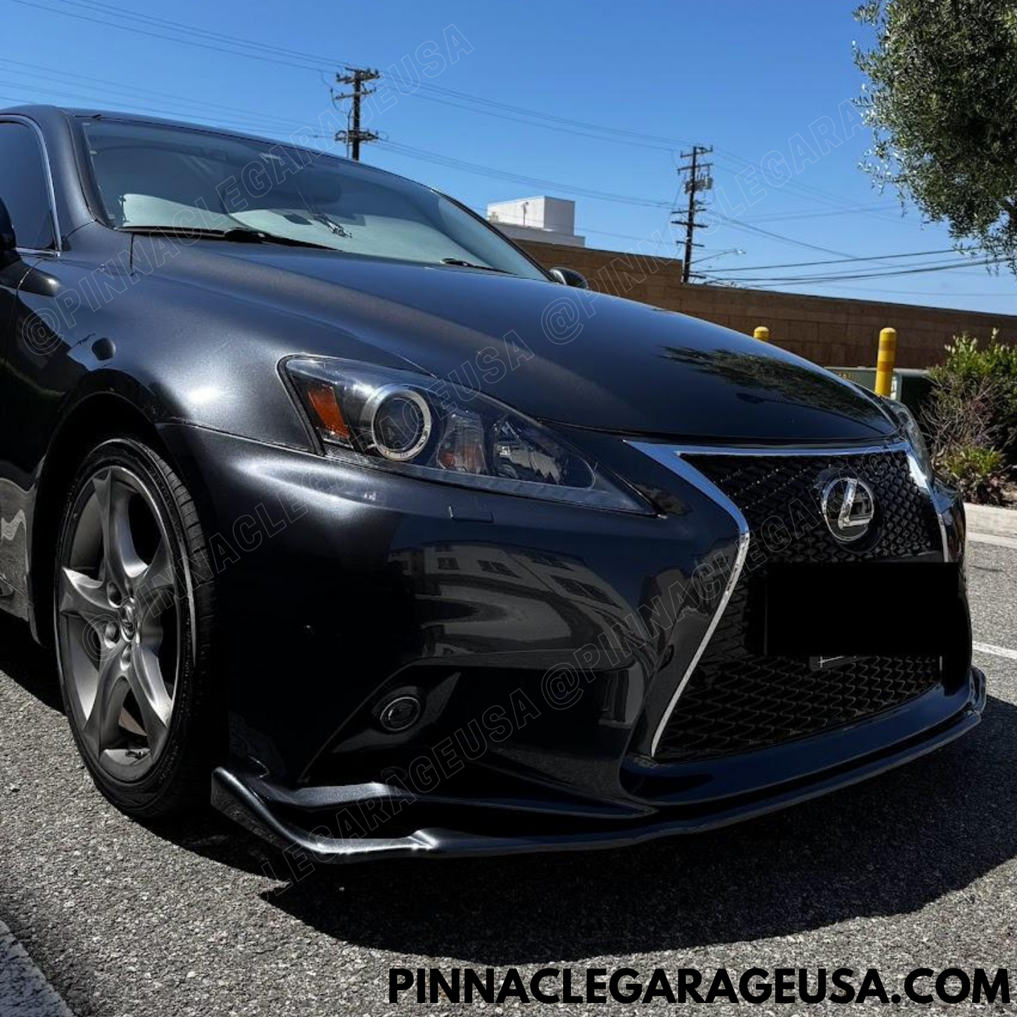 2006-2013 Lexus IS250 IS350 3IS Style Matte Black Front Bumper Lip