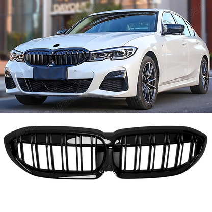 2018-2022 BMW 3 Series G20/ G21 Double Slat Front Kidney Grille