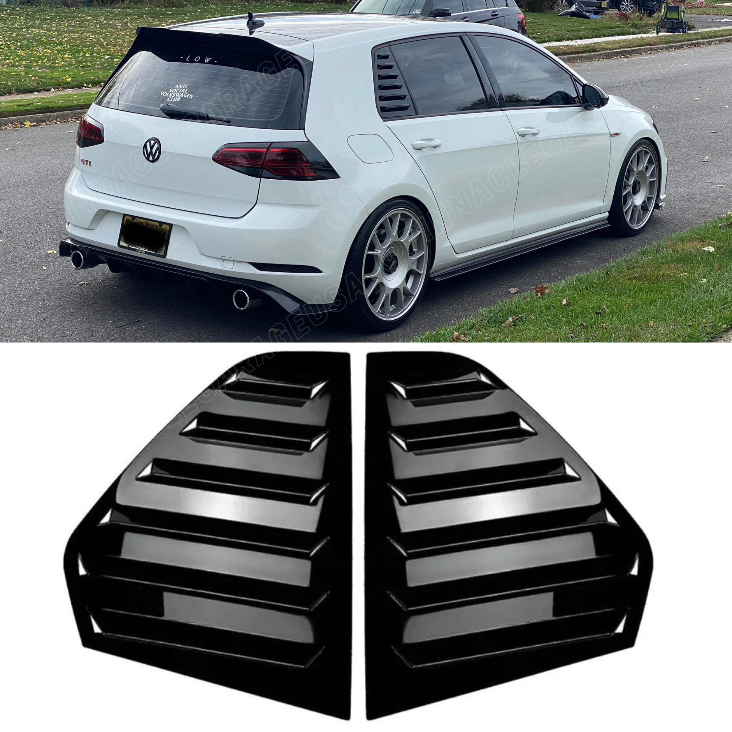 Golf R Back Window for 2014-2019 Volkswagen Golf MK7 GTI R Rear Quarter Glass Window ...