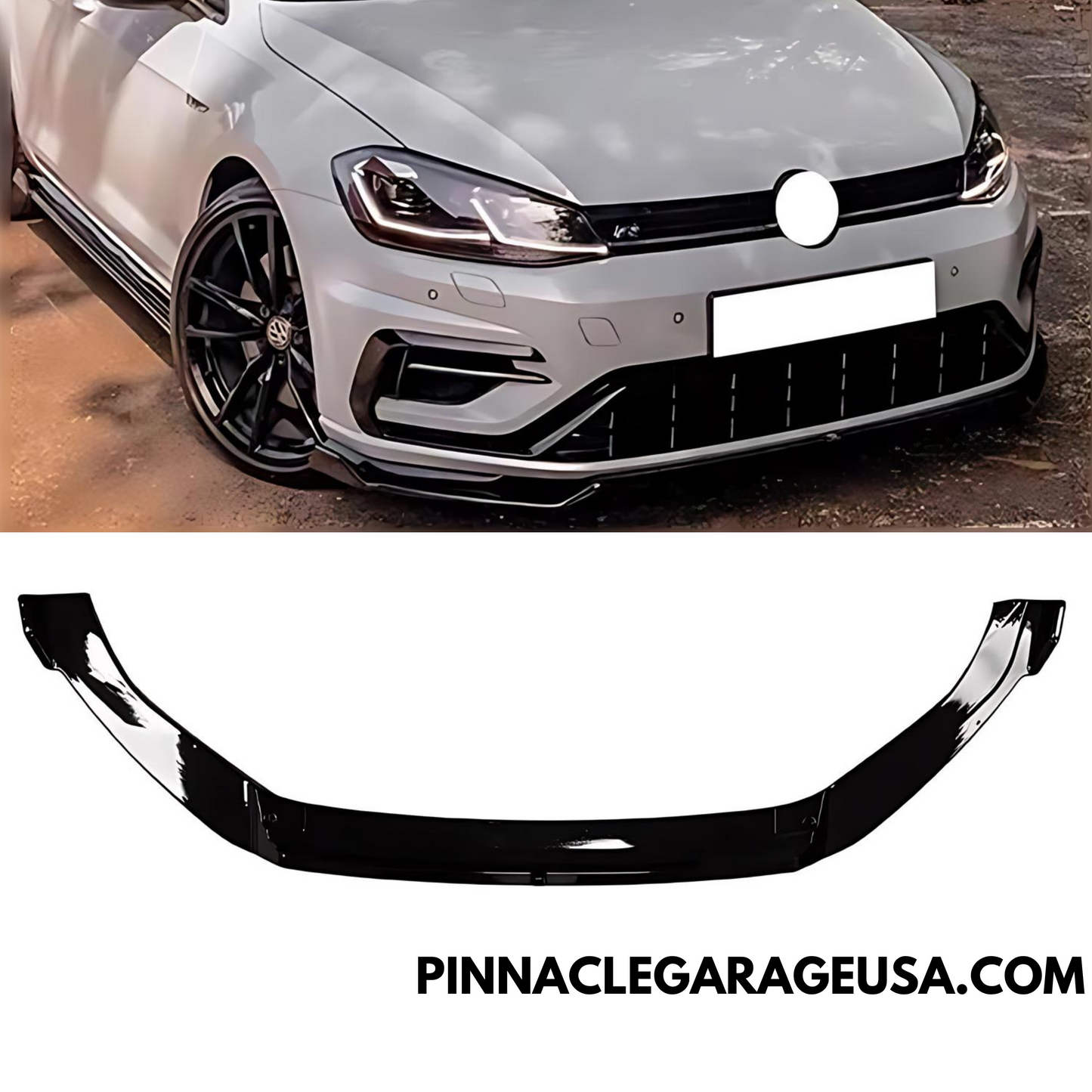 2013-2016 Volkswagen Golf 7 MK7 GTI R Rline Type Style Front Bumper Splitter Lip