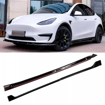2020-2024 Tesla Model Y Side Skirt Extension Splitter Rocker Panel