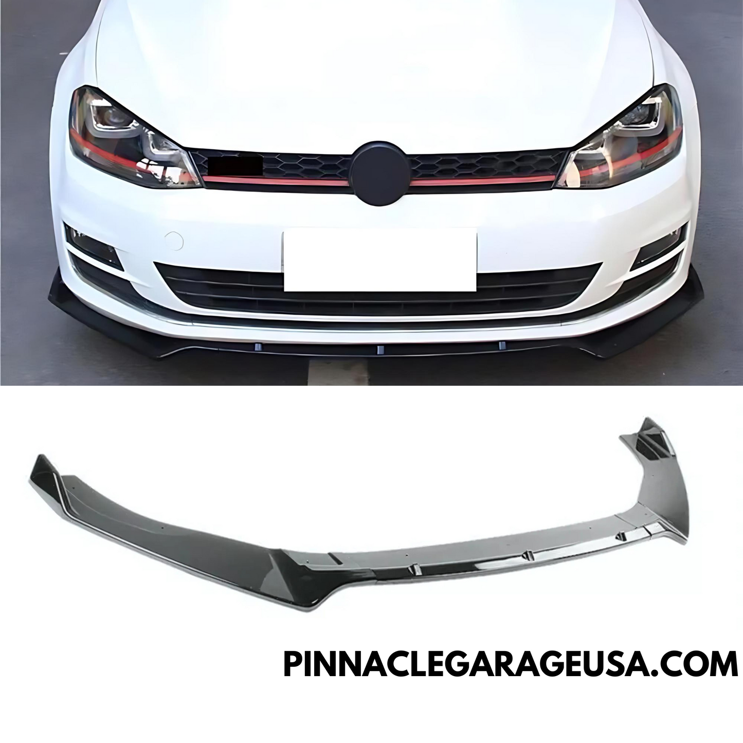 2015-2020 Volkswagen Golf 7.5 R/R-line/GTI Injection Molding Style Front Bumper Splitter Lip