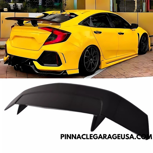 2016-2020 Honda Civic 10th Gen Coupe R Style Rear Trunk Spoiler Wing