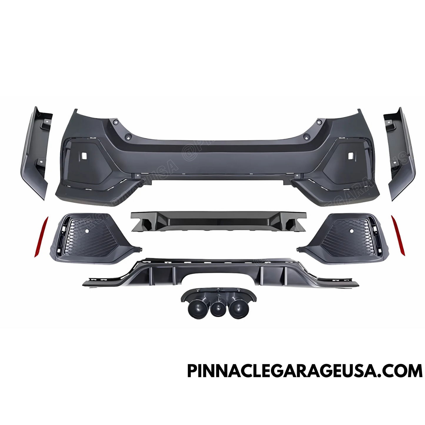 2016-2021 HONDA CIVIC 10th-Gen Type-R Style Rear Bumper Conversion