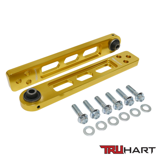 TruHart Rear Gold Lower Control Arms for 2001-2005 Honda Civic/ Si (TH-H103-1-GO)