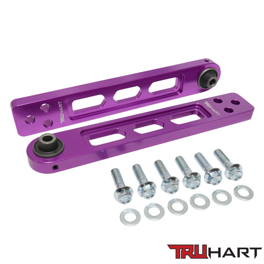 TruHart Rear Purple Lower Control Arms for 2001-2005 Honda Civic/ Si (TH-H103-1-PU)
