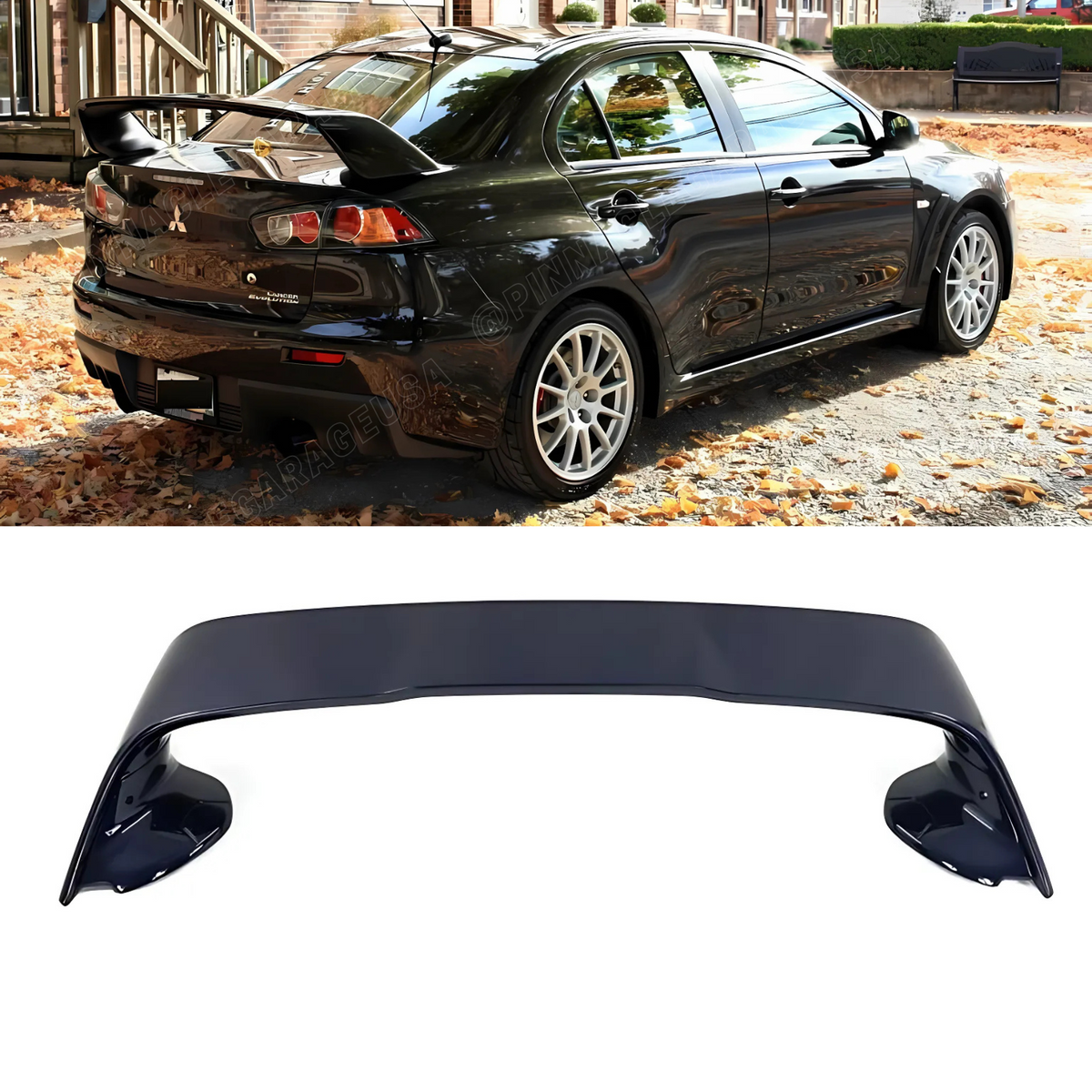 Evo Rear Wing for 2008-2017 Mitsubishi Lancer/ EVO X Style Rear Trunk Spoiler Wing ...