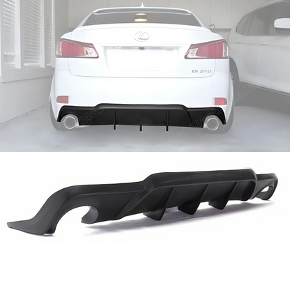 2006-2013 Lexus IS250/ IS350 Matte Black Rear Bumper Diffuser