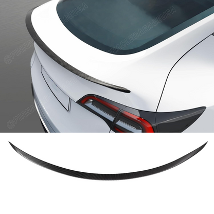 2017-2023 Tesla Model 3 OE Style Carbon Fiber Print Rear Trunk Spoiler