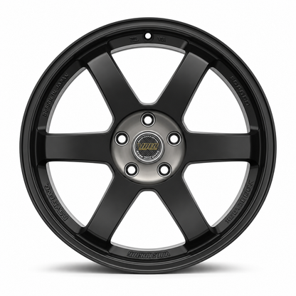 RA-1 | TE37 Style Wheels Matte Black Machined Centre