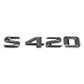 "S420" Chrome Raised Letter Emblem For Rear Trunk Lid Fits Mercedes S Class
