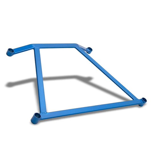 Megan Racing Front Lower Strut H-Brace Bracket Bar for Acura RSX (02-06) / Honda Civic (01-05) - Blue/Red