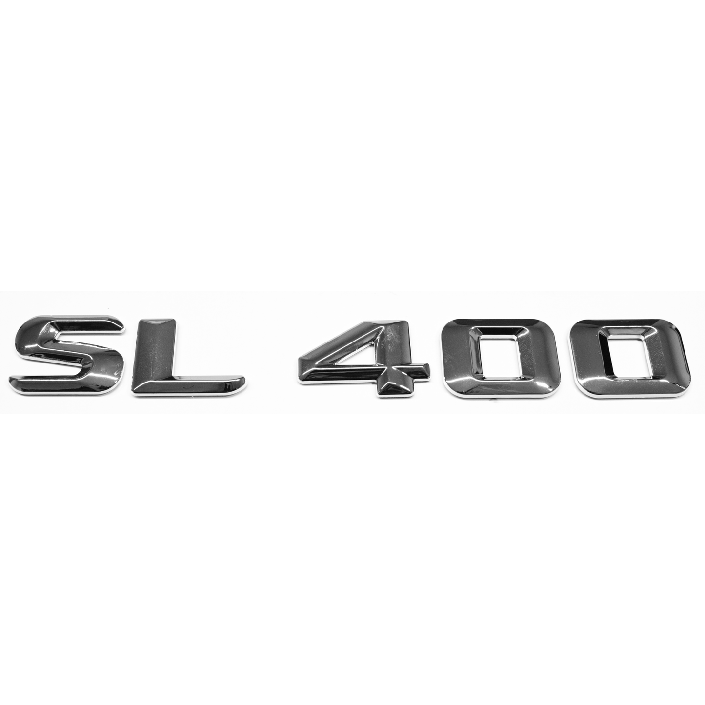 "SL400" Chrome Raised Letter Emblem For Rear Trunk Lid Fits Mercedes SL