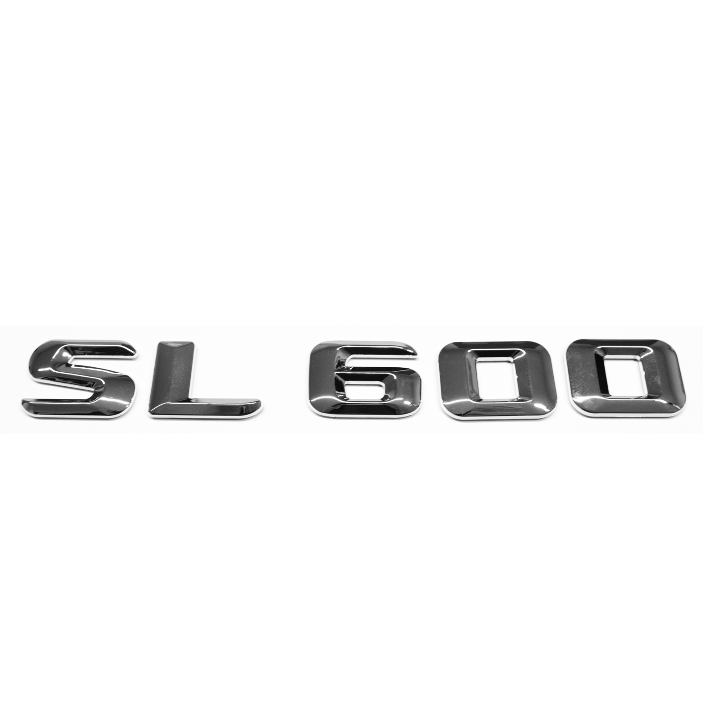"SL600" Chrome Raised Letter Emblem For Rear Trunk Lid Fits Mercedes SL