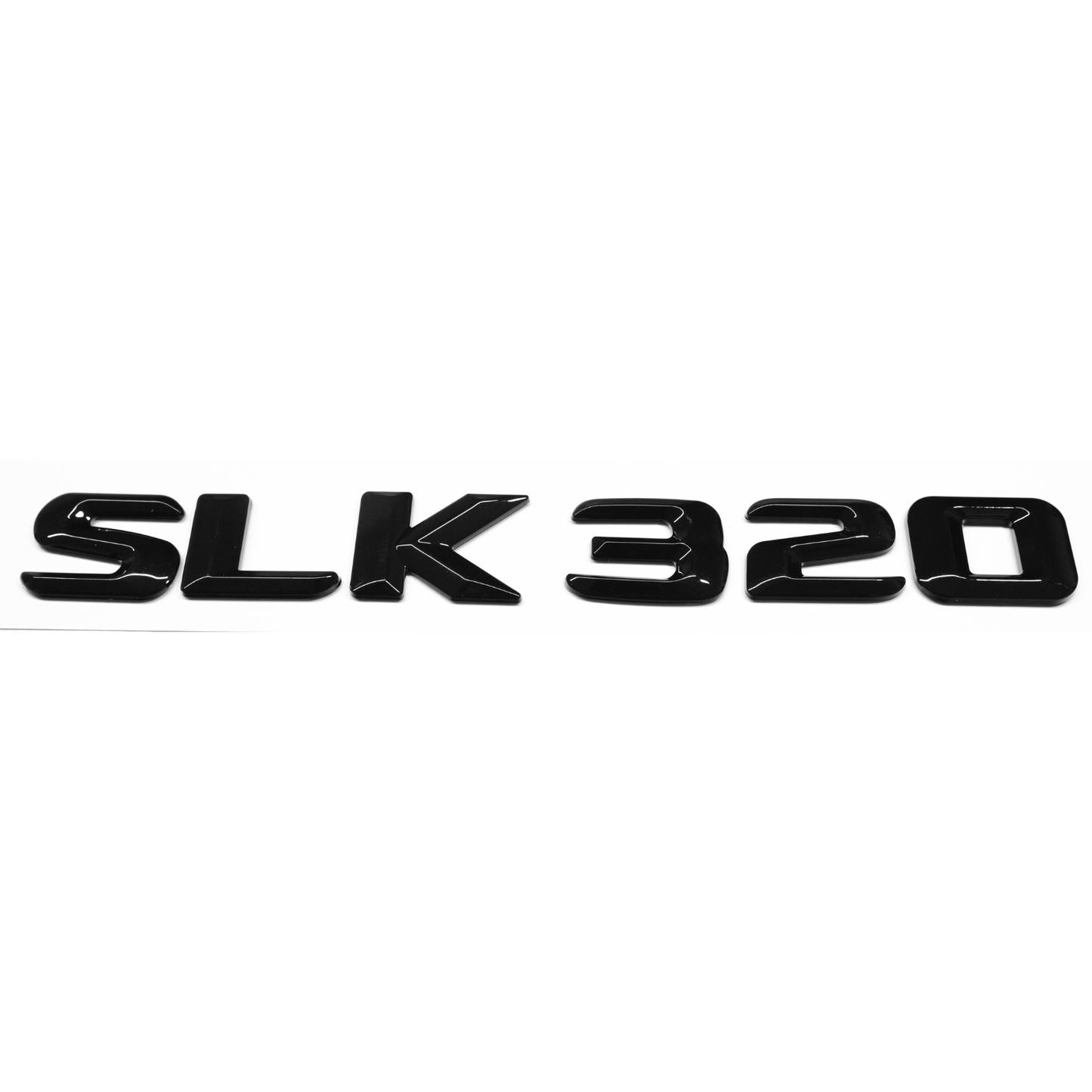 "SLK320" Gloss Black Raised Letter Emblem For Rear Trunk Lid Fits Mercedes SLK