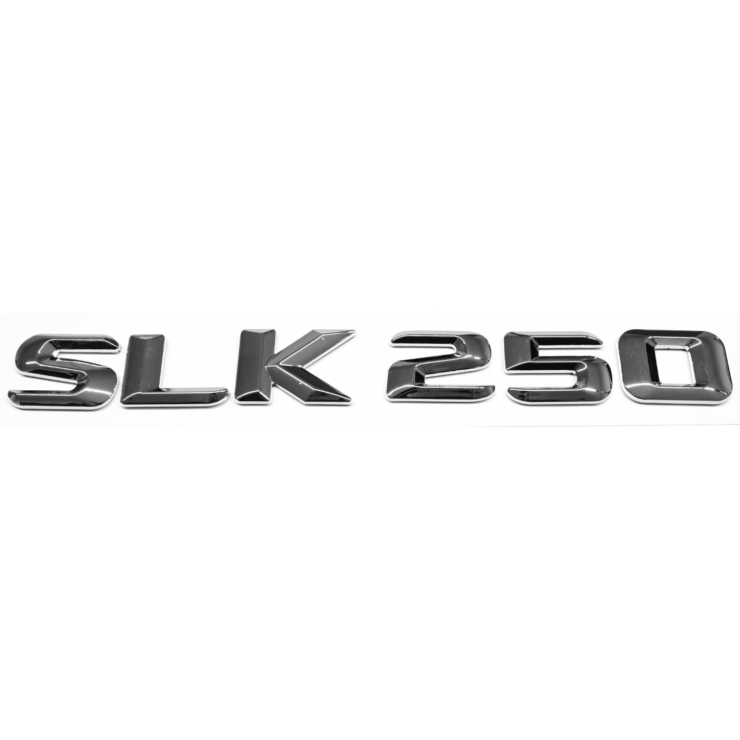 "SLK250" Chrome Raised Letter Emblem For Rear Trunk Lid Fits Mercedes SLK