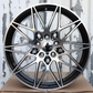 19" Black Machine 666M Style (5x112) Wheels Fits BMW G20 G30 M3 M4 X3 X5 3 4 5 Series