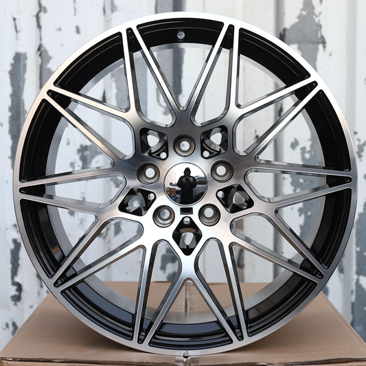 19" Black Machine 666M Style (5x112) Wheels Fits BMW G20 G30 M3 M4 X3 X5 3 4 5 Series