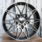 19" Black Machine 666M Style (5x112) Wheels Fits BMW G20 G30 M3 M4 X3 X5 3 4 5 Series