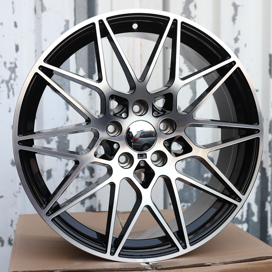 19" Black Machine 666M Style (5x112) Wheels Fits BMW G20 G30 M3 M4 X3 X5 3 4 5 Series