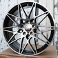 19" Black Machine 666M Style (5x112) Wheels Fits BMW G20 G30 M3 M4 X3 X5 3 4 5 Series