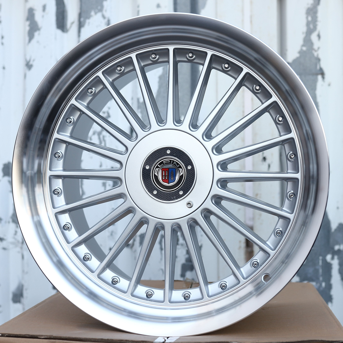 18" Silver Machine Lip Alpina Classic Style Wheels (5x112/5x120) Fits BMW Mercedes Audi